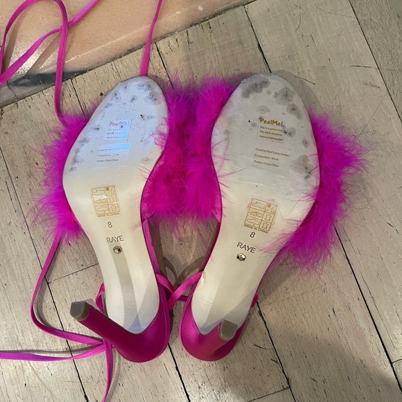 Farah feather lace up heel by raye - Picture 7 of 9